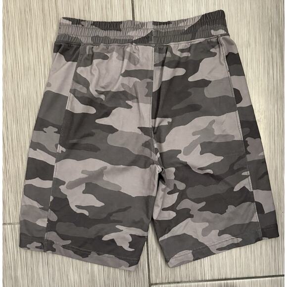 Abercrombie Boys Gray Camo Soft Pull On Shorts Size 11/12 Stretch Drawstring - Picture 5 of 6